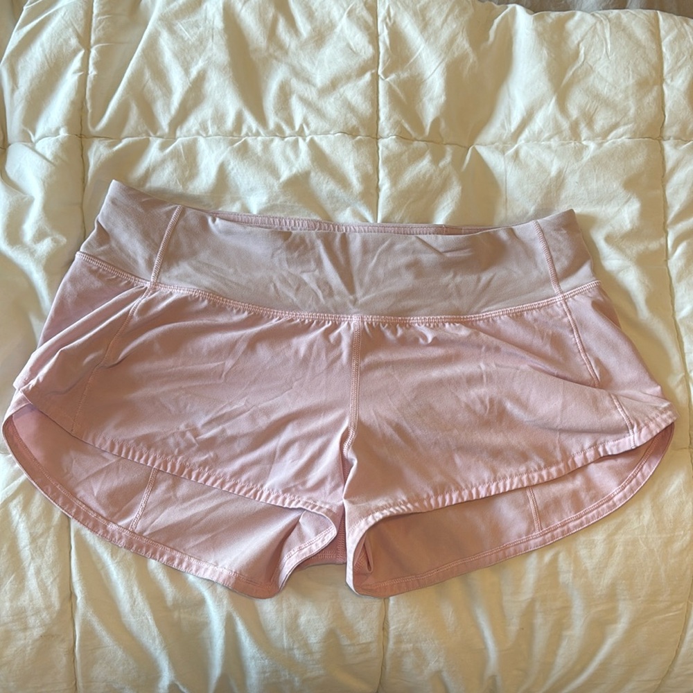 Light pink lululemon shorts